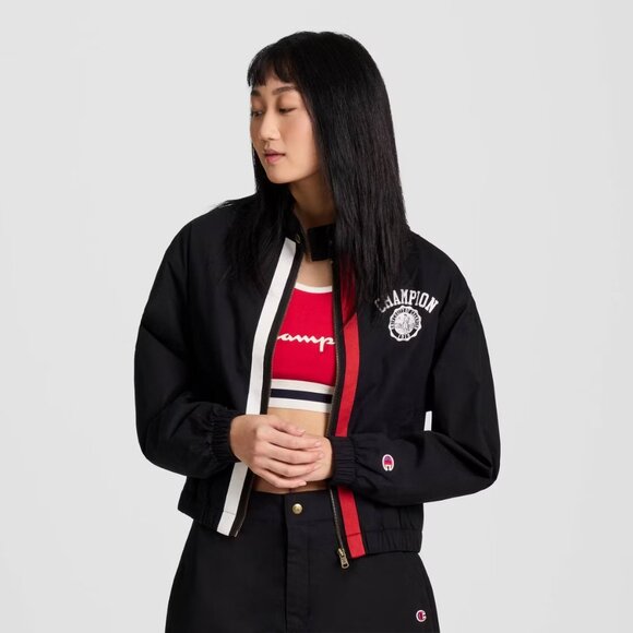 Champion Women's Black/Red/White Game Day Sporty Full Zip Jacket - XS - Picture 4 of 13